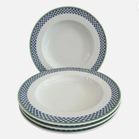 Villeroy & Boch Set of 4 Porcelain Castell Rim Soup , Germany - Picture 1 of 7